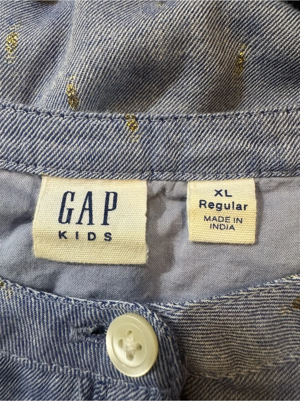 Girls' GAP Lightweight Blue Chambray Dress
